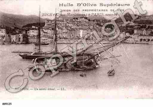 Ville de MENTON, carte postale ancienne