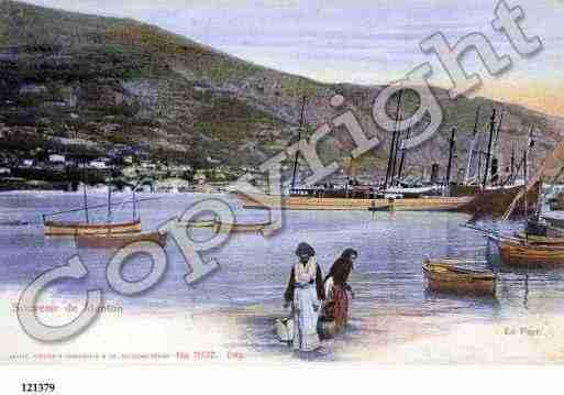 Ville de MENTON, carte postale ancienne