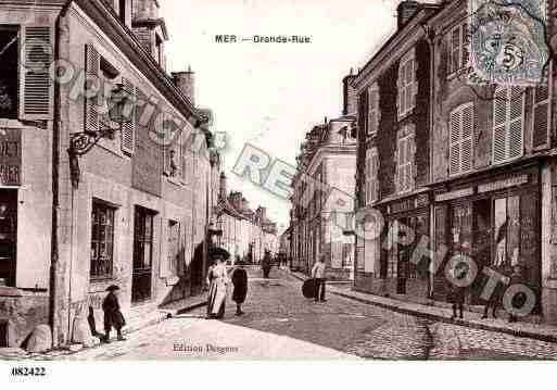 Ville de MER, carte postale ancienne