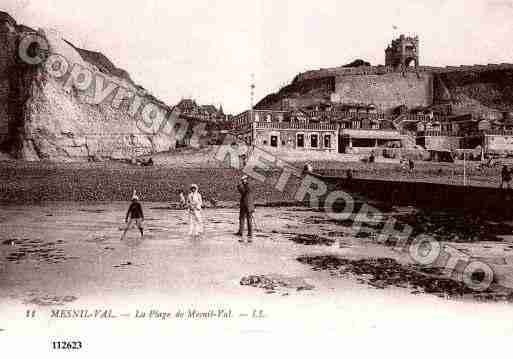 Ville de MESNILVAL, carte postale ancienne