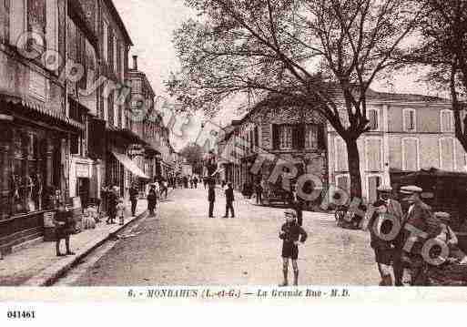 Ville de MONBAHUS, carte postale ancienne