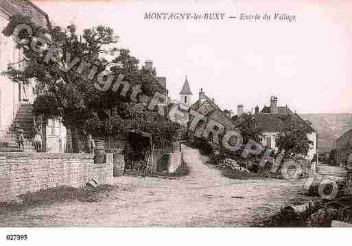 Ville de MONTAGNYLESBUXY, carte postale ancienne