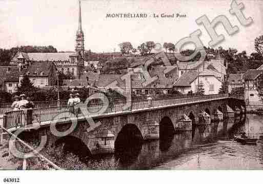 Ville de MONTBELIARD, carte postale ancienne