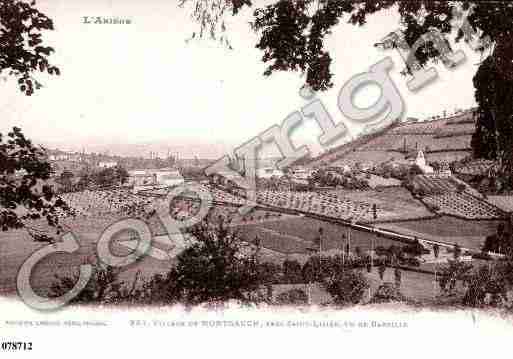 Ville de MONTGAUCH, carte postale ancienne