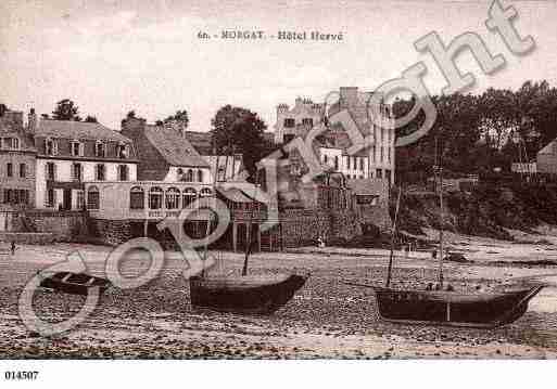 Ville de MORGAT, carte postale ancienne