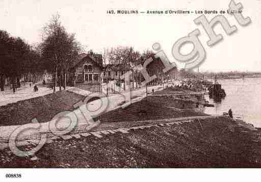 Ville de MOULINS, carte postale ancienne