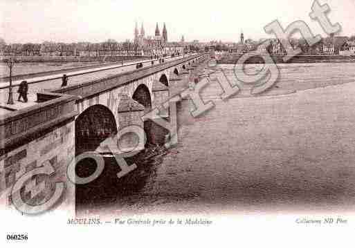Ville de MOULINS, carte postale ancienne