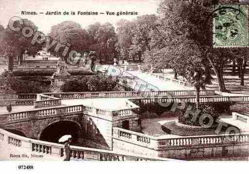 Ville de NIMES, carte postale ancienne