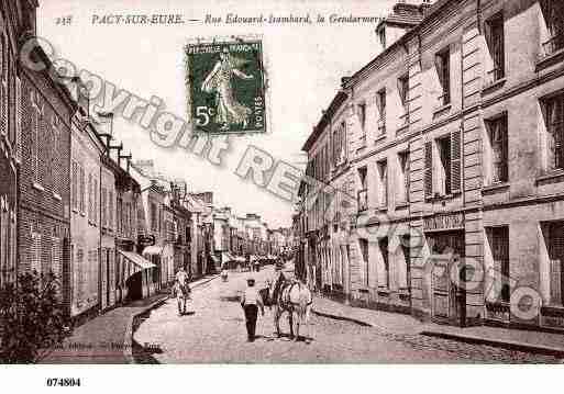 Ville de PACYSUREURE, carte postale ancienne