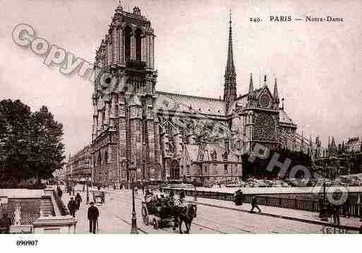 Ville de PARIS4, carte postale ancienne