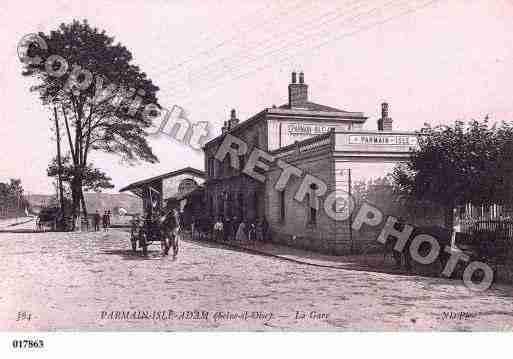 Ville de PARMAIN, carte postale ancienne