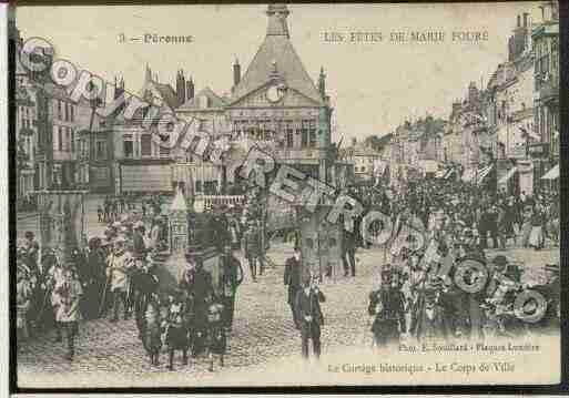 Ville de PERONNE, carte postale ancienne