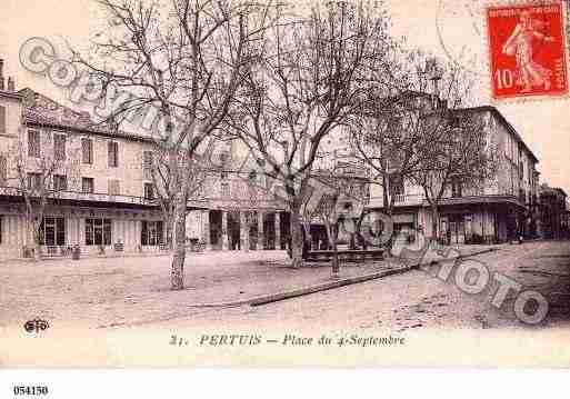 Ville de PERTUIS, carte postale ancienne