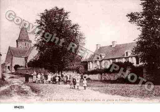 Ville de PIEUX(LES), carte postale ancienne