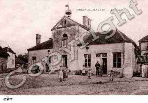 Ville de PRECYSAINTMARTIN, carte postale ancienne