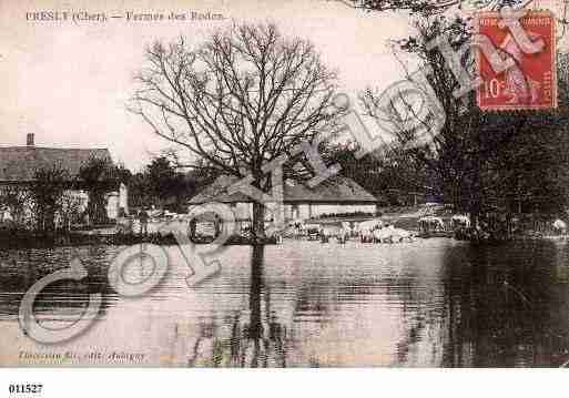 Ville de PRESLY, carte postale ancienne