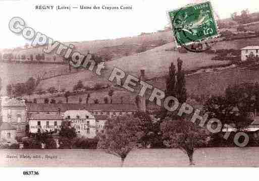 Ville de REGNY, carte postale ancienne