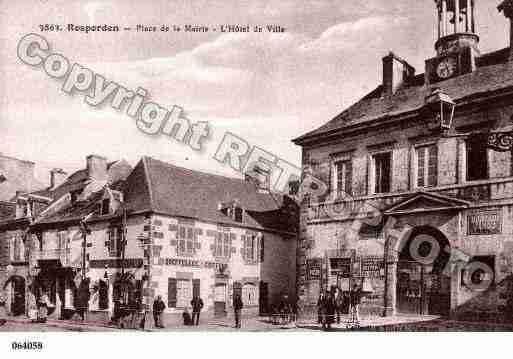 Ville de ROSPORDEN, carte postale ancienne