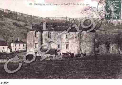 Ville de SAFFRES, carte postale ancienne
