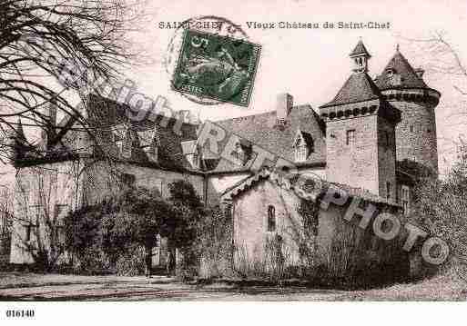 Ville de SAINTCHEF, carte postale ancienne