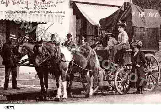 Ville de SAINTCHRISTOPHEENBRIONNAIS, carte postale ancienne