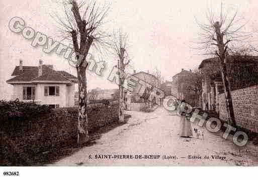 Ville de SAINTPIERREDEBOEUF, carte postale ancienne