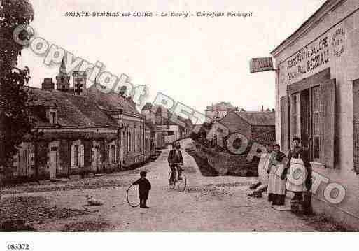 Ville de SAINTEGEMMESSURLOIRE, carte postale ancienne