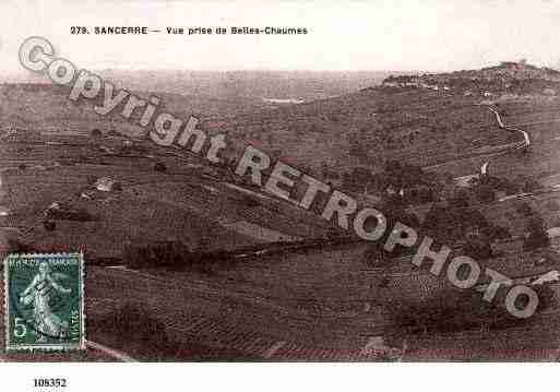 Ville de SANCERRE, carte postale ancienne