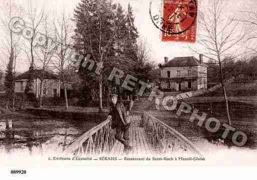 Ville de SERANS, carte postale ancienne