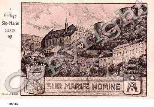 Ville de SIERCKLESBAINS, carte postale ancienne