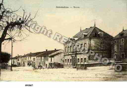 Ville de SOMMEDIEUE, carte postale ancienne