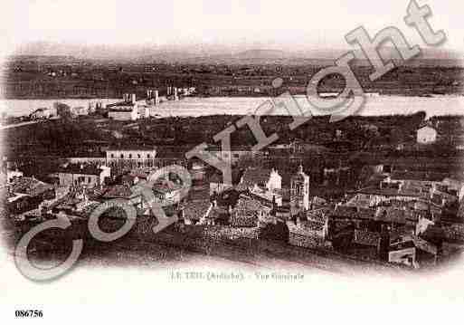 Ville de TEIL(LE), carte postale ancienne