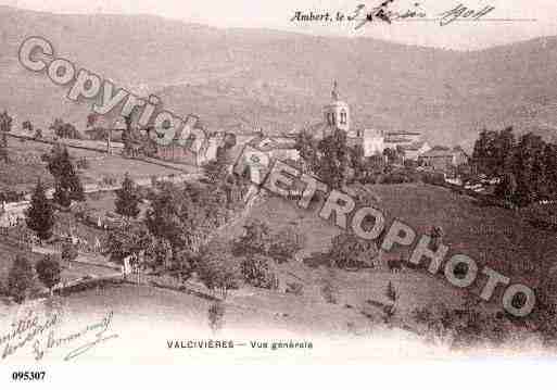 Ville de VALCIVIERES, carte postale ancienne