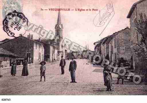 Ville de VECQUEVILLE, carte postale ancienne
