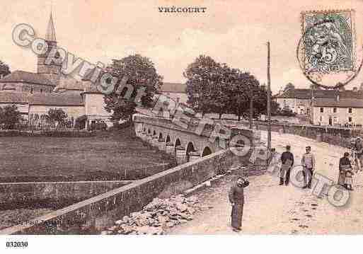 Ville de VRECOURT, carte postale ancienne