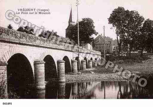 Ville de VRECOURT, carte postale ancienne