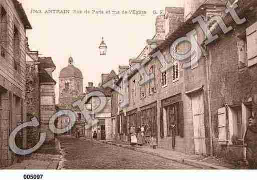 Ville de ANTRAIN, carte postale ancienne