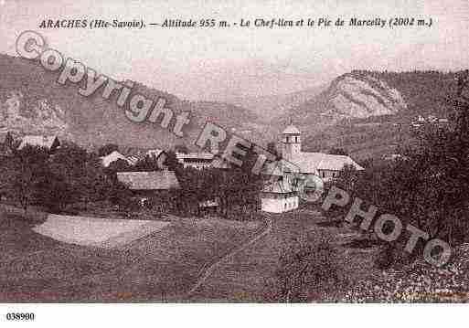 Ville de ARACHES, carte postale ancienne