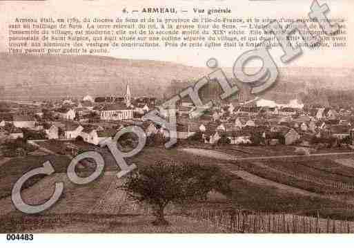 Ville de ARMEAU, carte postale ancienne