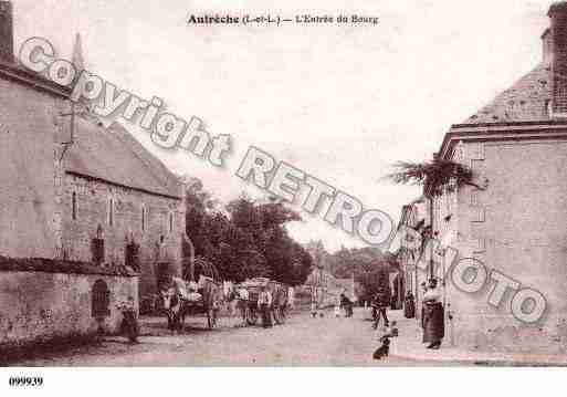 Ville de AUTRECHE, carte postale ancienne