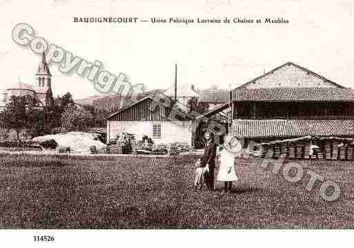 Ville de BAUDIGNECOURT, carte postale ancienne
