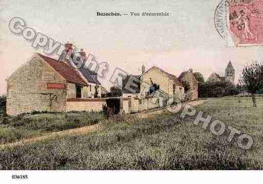 Ville de BAZOCHESSURGUYONNE, carte postale ancienne