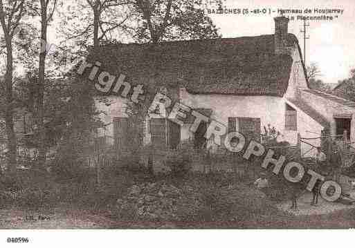 Ville de BAZOCHESSURGUYONNE, carte postale ancienne