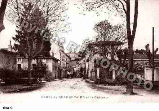 Ville de BEAUREPAIRE, carte postale ancienne