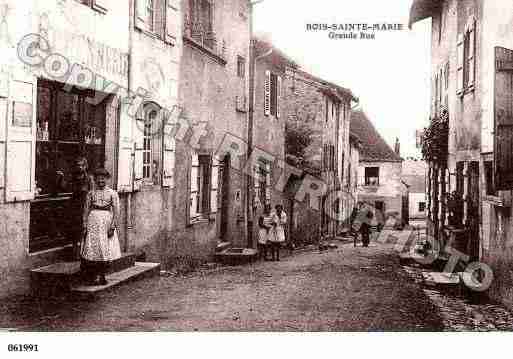 Ville de BOISSAINTEMARIE, carte postale ancienne