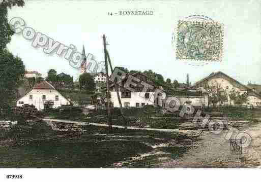 Ville de BONNETAGE, carte postale ancienne