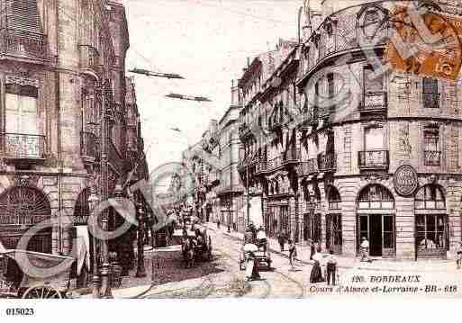 Ville de BORDEAUX, carte postale ancienne