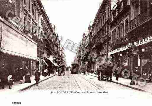 Ville de BORDEAUX, carte postale ancienne