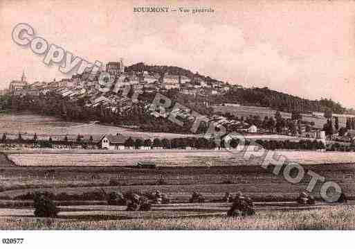 Ville de BOURMONT, carte postale ancienne Ville de BOURMONT, carte postale ancienne