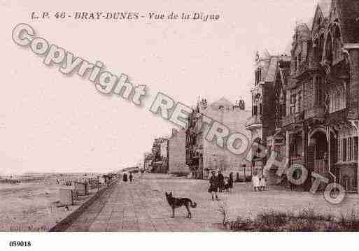 Ville de BRAYDUNES, carte postale ancienne